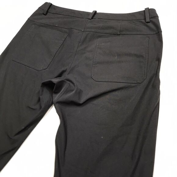 LULULEMON ABC Pants Men 36x30 Black Warpstreme 5 Pocket Stretch Chino Jeans - Picture 9 of 16